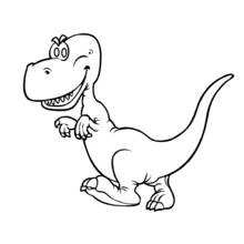 Dessin à colorier: Dinosaure (Animaux préhistoriques) #5506 - Coloriages à Imprimer Gratuits