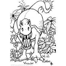 Dessin à colorier: Dinosaure (Animaux préhistoriques) #5508 - Coloriages à Imprimer Gratuits
