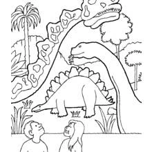 Dessin à colorier: Dinosaure (Animaux préhistoriques) #5528 - Coloriages à Imprimer Gratuits