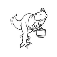 Dessin à colorier: Dinosaure (Animaux préhistoriques) #5540 - Coloriages à Imprimer Gratuits