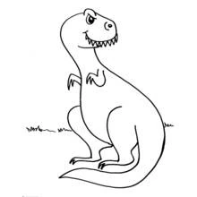 Dessin à colorier: Dinosaure (Animaux préhistoriques) #5560 - Coloriages à Imprimer Gratuits