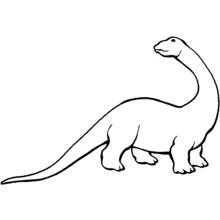 Dessin à colorier: Dinosaure (Animaux préhistoriques) #5565 - Coloriages à Imprimer Gratuits
