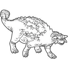 Dessin à colorier: Dinosaure (Animaux préhistoriques) #5575 - Coloriages à Imprimer Gratuits