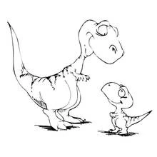 Dessin à colorier: Dinosaure (Animaux préhistoriques) #5589 - Coloriages à Imprimer Gratuits