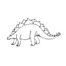 Dessin à colorier: Dinosaure (Animaux préhistoriques) #5612 - Coloriages à Imprimer Gratuits