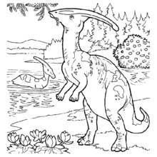 Dessin à colorier: Dinosaure (Animaux préhistoriques) #5615 - Coloriages à Imprimer Gratuits
