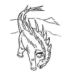 Dessin à colorier: Dinosaure (Animaux préhistoriques) #5617 - Coloriages à Imprimer Gratuits