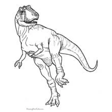 Dessin à colorier: Dinosaure (Animaux préhistoriques) #5640 - Coloriages à Imprimer Gratuits