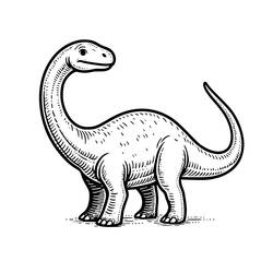 Dessin à colorier: Diplodocus (Animaux préhistoriques) #212444 - Coloriages à Imprimer Gratuits