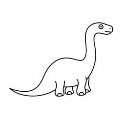 Dessin à colorier: Diplodocus (Animaux préhistoriques) #212445 - Coloriages à Imprimer Gratuits