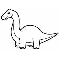 Dessin à colorier: Diplodocus (Animaux préhistoriques) #212454 - Coloriages à Imprimer Gratuits