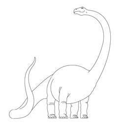 Dessin à colorier: Diplodocus (Animaux préhistoriques) #212456 - Coloriages à Imprimer Gratuits