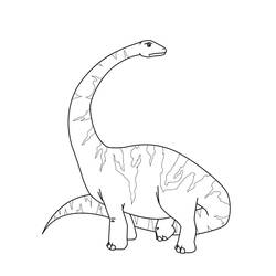 Dessin à colorier: Diplodocus (Animaux préhistoriques) #212457 - Coloriages à Imprimer Gratuits