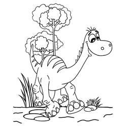 Dessin à colorier: Diplodocus (Animaux préhistoriques) #212458 - Coloriages à Imprimer Gratuits
