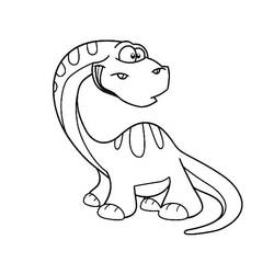 Dessin à colorier: Diplodocus (Animaux préhistoriques) #212459 - Coloriages à Imprimer Gratuits