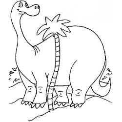 Dessin à colorier: Diplodocus (Animaux préhistoriques) #212460 - Coloriages à Imprimer Gratuits