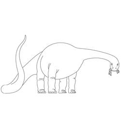 Dessin à colorier: Diplodocus (Animaux préhistoriques) #212461 - Coloriages à Imprimer Gratuits