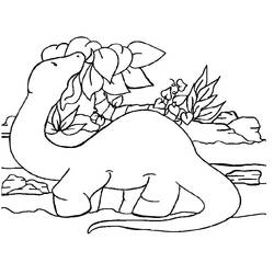 Dessin à colorier: Diplodocus (Animaux préhistoriques) #212462 - Coloriages à Imprimer Gratuits