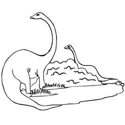 Dessin à colorier: Diplodocus (Animaux préhistoriques) #212463 - Coloriages à Imprimer Gratuits