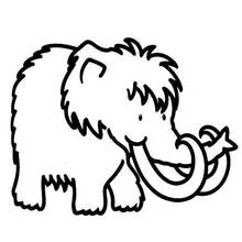 Dessin à colorier: Mammouth (Animaux préhistoriques) #19174 - Coloriages à Imprimer Gratuits
