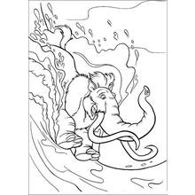 Dessin à colorier: Mammouth (Animaux préhistoriques) #19231 - Coloriages à Imprimer Gratuits