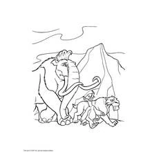 Dessin à colorier: Mammouth (Animaux préhistoriques) #19234 - Coloriages à Imprimer Gratuits