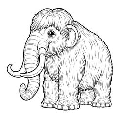 Dessin à colorier: Mammouth (Animaux préhistoriques) #212516 - Coloriages à Imprimer Gratuits