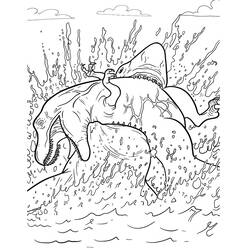 Dessin à colorier: Mégalodon (Animaux préhistoriques) #220713 - Coloriages à Imprimer Gratuits