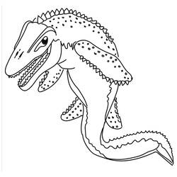 Dessins à colorier: Mosasaure - Coloriages à Imprimer Gratuits