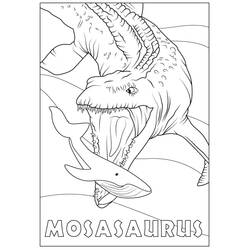 Dessin à colorier: Mosasaure (Animaux préhistoriques) #218366 - Coloriages à Imprimer Gratuits