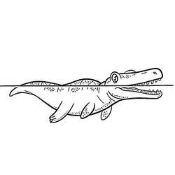 Dessin à colorier: Mosasaure (Animaux préhistoriques) #218378 - Coloriages à Imprimer Gratuits