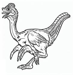 Dessin à colorier: Oviraptor (Animaux préhistoriques) #186493 - Coloriages à Imprimer Gratuits