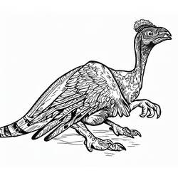 Dessin à colorier: Oviraptor (Animaux préhistoriques) #186495 - Coloriages à Imprimer Gratuits
