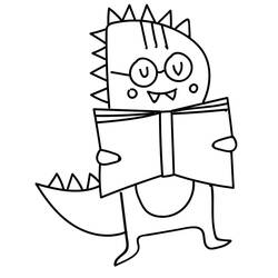 Dessin à colorier: T-Rex (Animaux préhistoriques) #180068 - Coloriages à Imprimer Gratuits