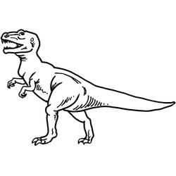 Dessin à colorier: T-Rex (Animaux préhistoriques) #180070 - Coloriages à Imprimer Gratuits