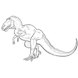 Dessin à colorier: T-Rex (Animaux préhistoriques) #180075 - Coloriages à Imprimer Gratuits
