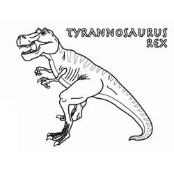 Dessin à colorier: T-Rex (Animaux préhistoriques) #180077 - Coloriages à Imprimer Gratuits