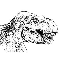 Dessin à colorier: T-Rex (Animaux préhistoriques) #180079 - Coloriages à Imprimer Gratuits