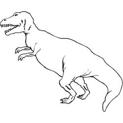 Dessin à colorier: T-Rex (Animaux préhistoriques) #180084 - Coloriages à Imprimer Gratuits