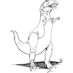 Dessin à colorier: T-Rex (Animaux préhistoriques) #180087 - Coloriages à Imprimer Gratuits