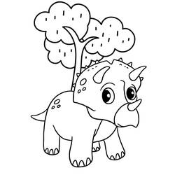 Dessin à colorier: Tricératops (Animaux préhistoriques) #211930 - Coloriages à Imprimer Gratuits