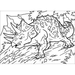 Dessin à colorier: Tricératops (Animaux préhistoriques) #211931 - Coloriages à Imprimer Gratuits