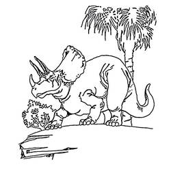Dessin à colorier: Tricératops (Animaux préhistoriques) #211935 - Coloriages à Imprimer Gratuits