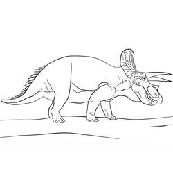 Dessin à colorier: Tricératops (Animaux préhistoriques) #211937 - Coloriages à Imprimer Gratuits