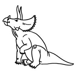 Dessin à colorier: Tricératops (Animaux préhistoriques) #211938 - Coloriages à Imprimer Gratuits
