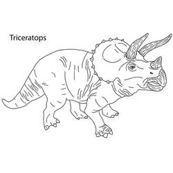 Dessin à colorier: Tricératops (Animaux préhistoriques) #211939 - Coloriages à Imprimer Gratuits