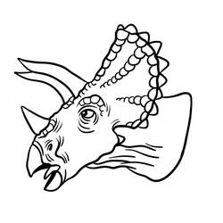 Dessin à colorier: Tricératops (Animaux préhistoriques) #211940 - Coloriages à Imprimer Gratuits