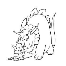 Dessin à colorier: Tricératops (Animaux préhistoriques) #211944 - Coloriages à Imprimer Gratuits