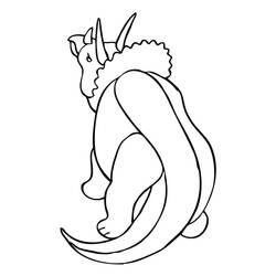 Dessin à colorier: Tricératops (Animaux préhistoriques) #211948 - Coloriages à Imprimer Gratuits