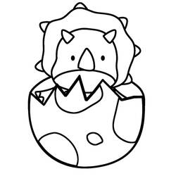 Dessin à colorier: Tricératops (Animaux préhistoriques) #211954 - Coloriages à Imprimer Gratuits
